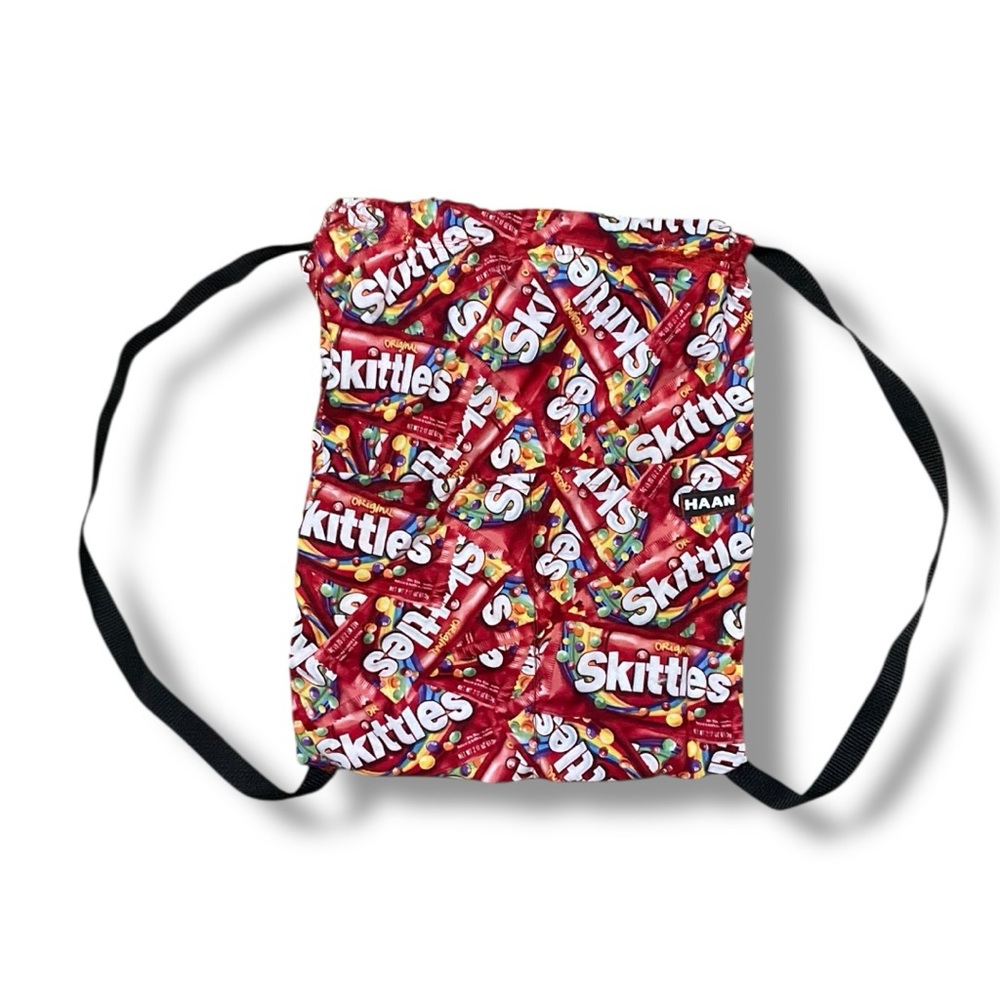 🍬 Skittles Candy Print Drawstring‎ Backpack 🎒 by HAAN